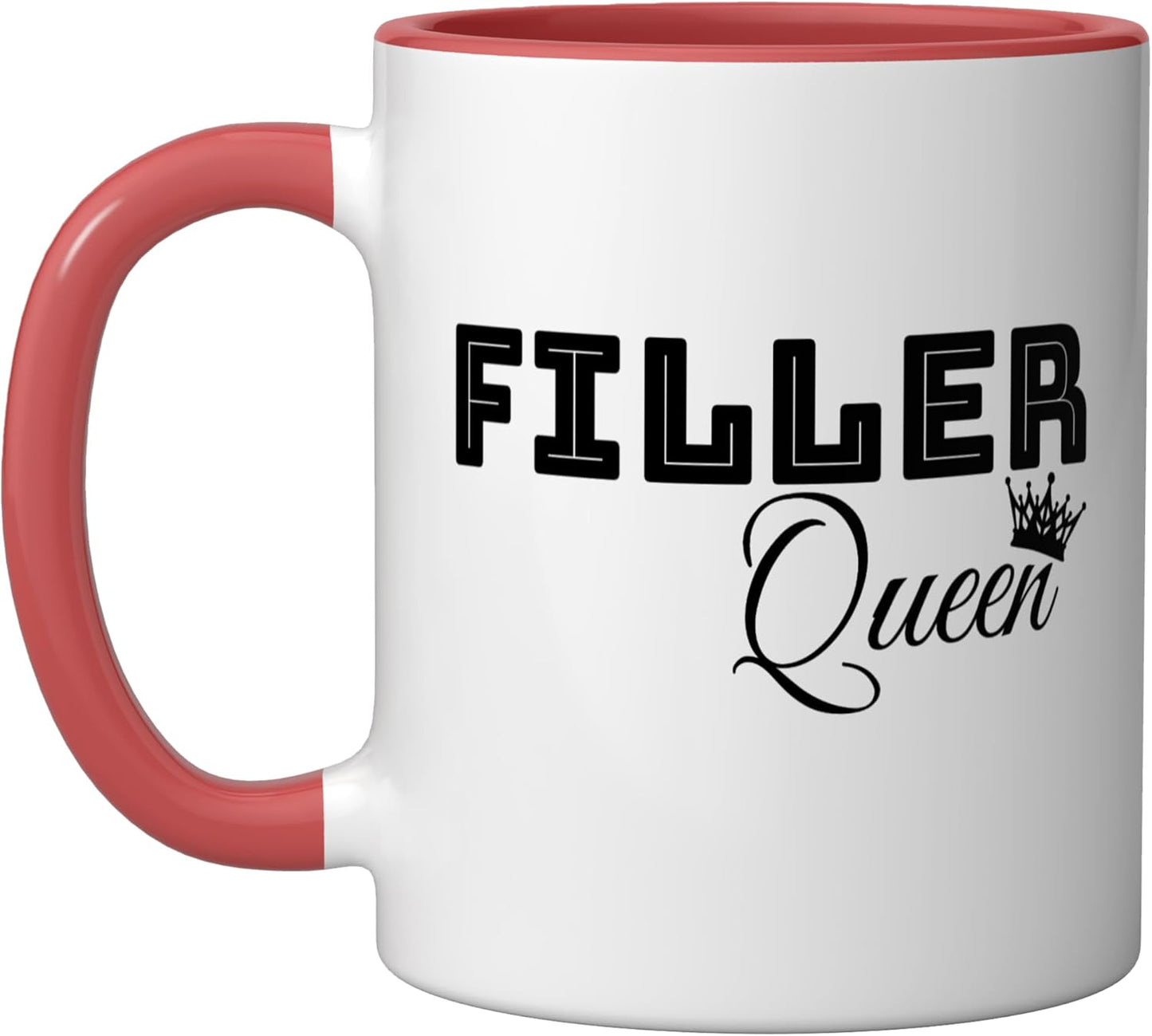 Taza Cerámica para Inyectores Labiales Roja/Blanca