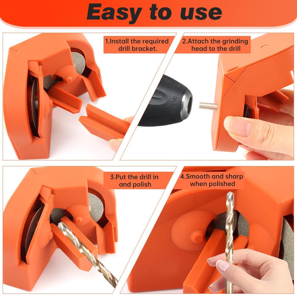 Afilador universal con 4 muelas abrasivas 5/64 a 5/8pulg