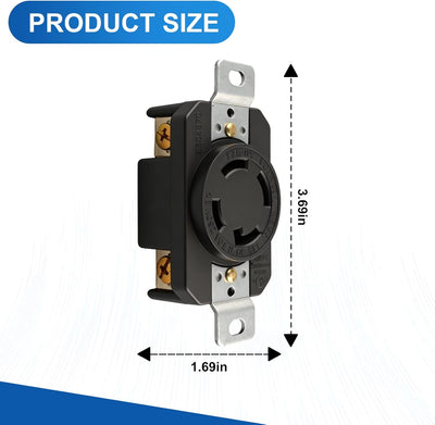Receptáculo trifásico 30A 250V para Leviton 2720