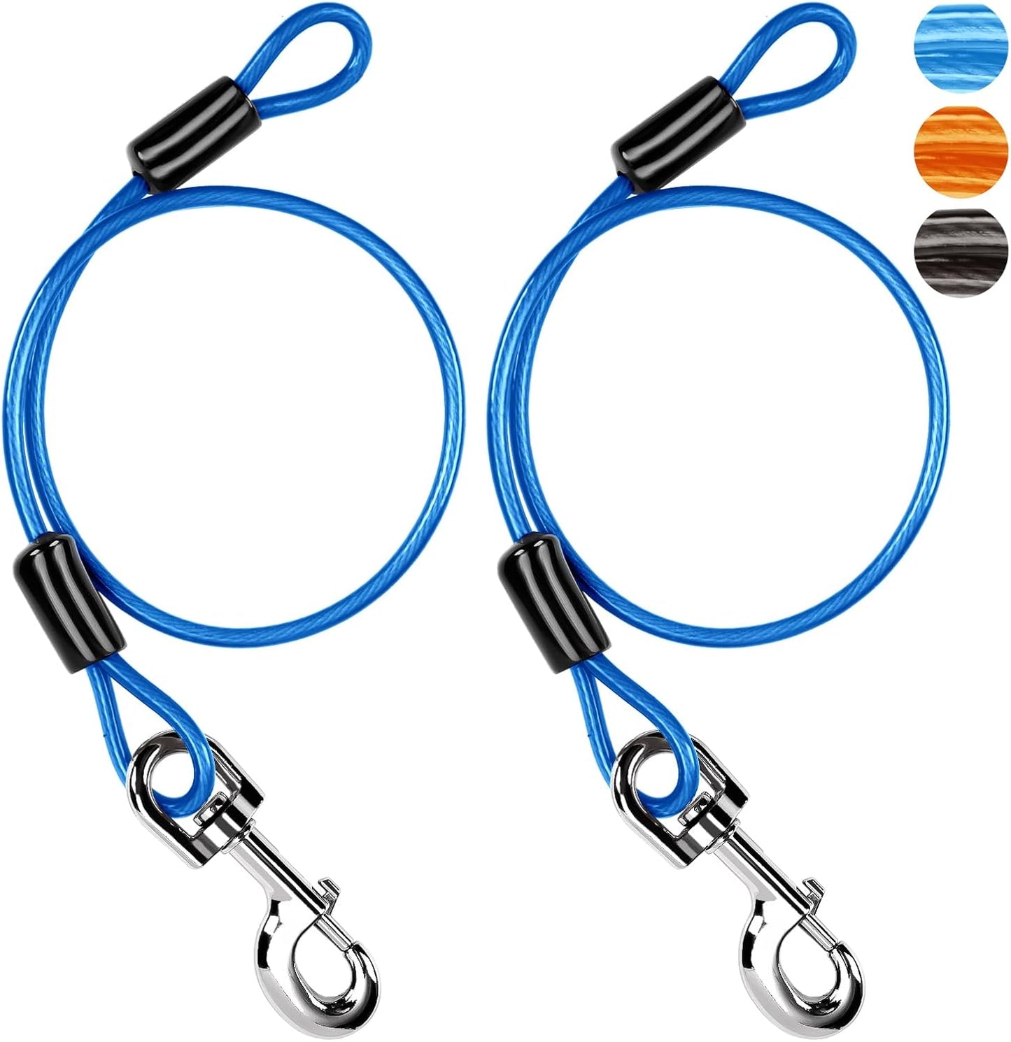 Extensor correa perro metal 2ft 360° sin enredos para cachorros