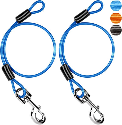 Extensor correa perro metal 2ft 360° sin enredos para cachorros