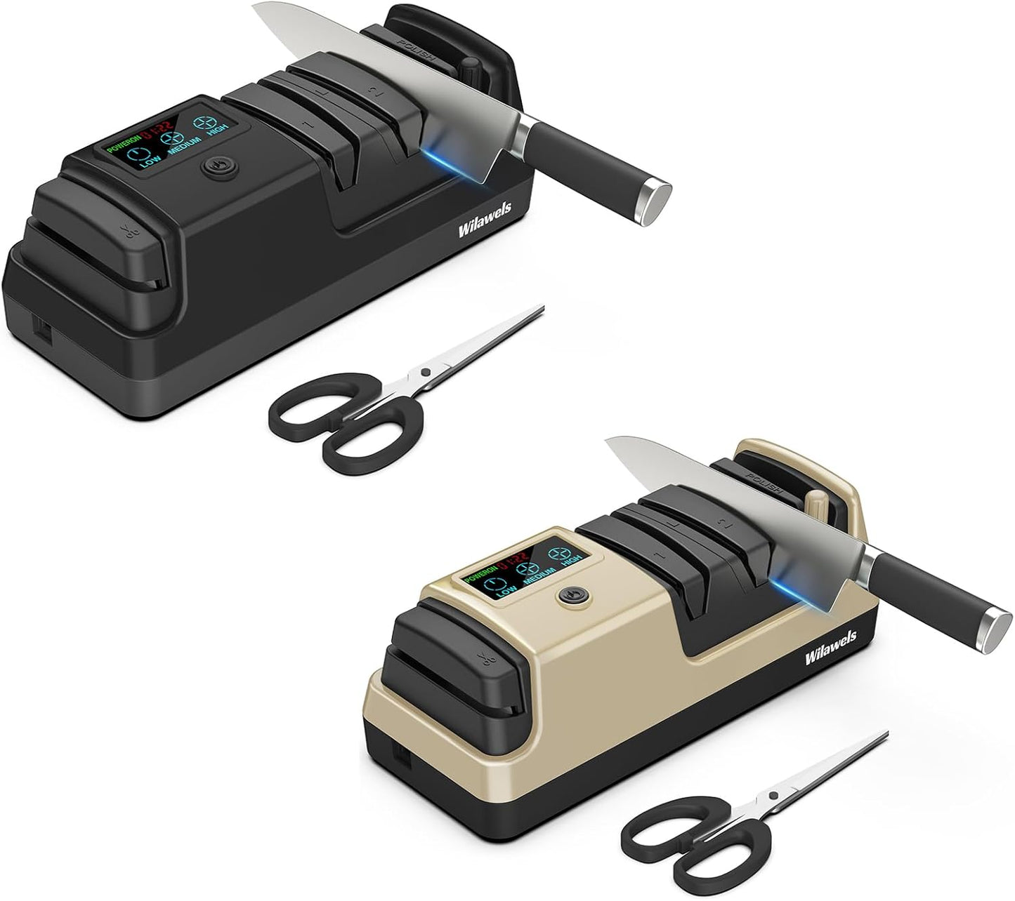 Pack afiladores eléctricos 5en1 3 vel para cuchillos