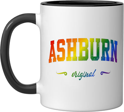 Taza cerámica Ashburn Design College Virginia Black/White