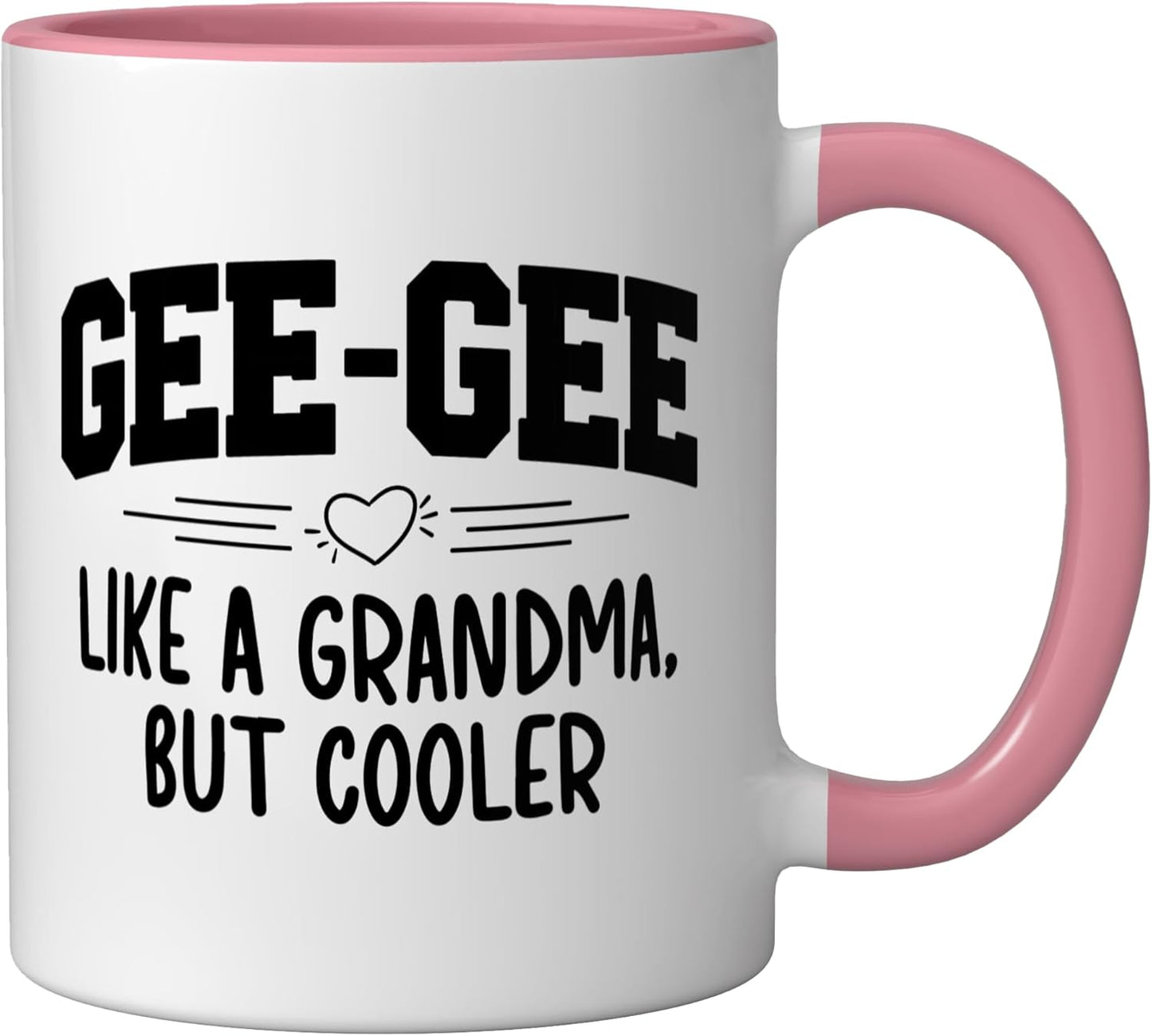 Taza de cerámica Gee-Gee Abuela Rosa/Blanca