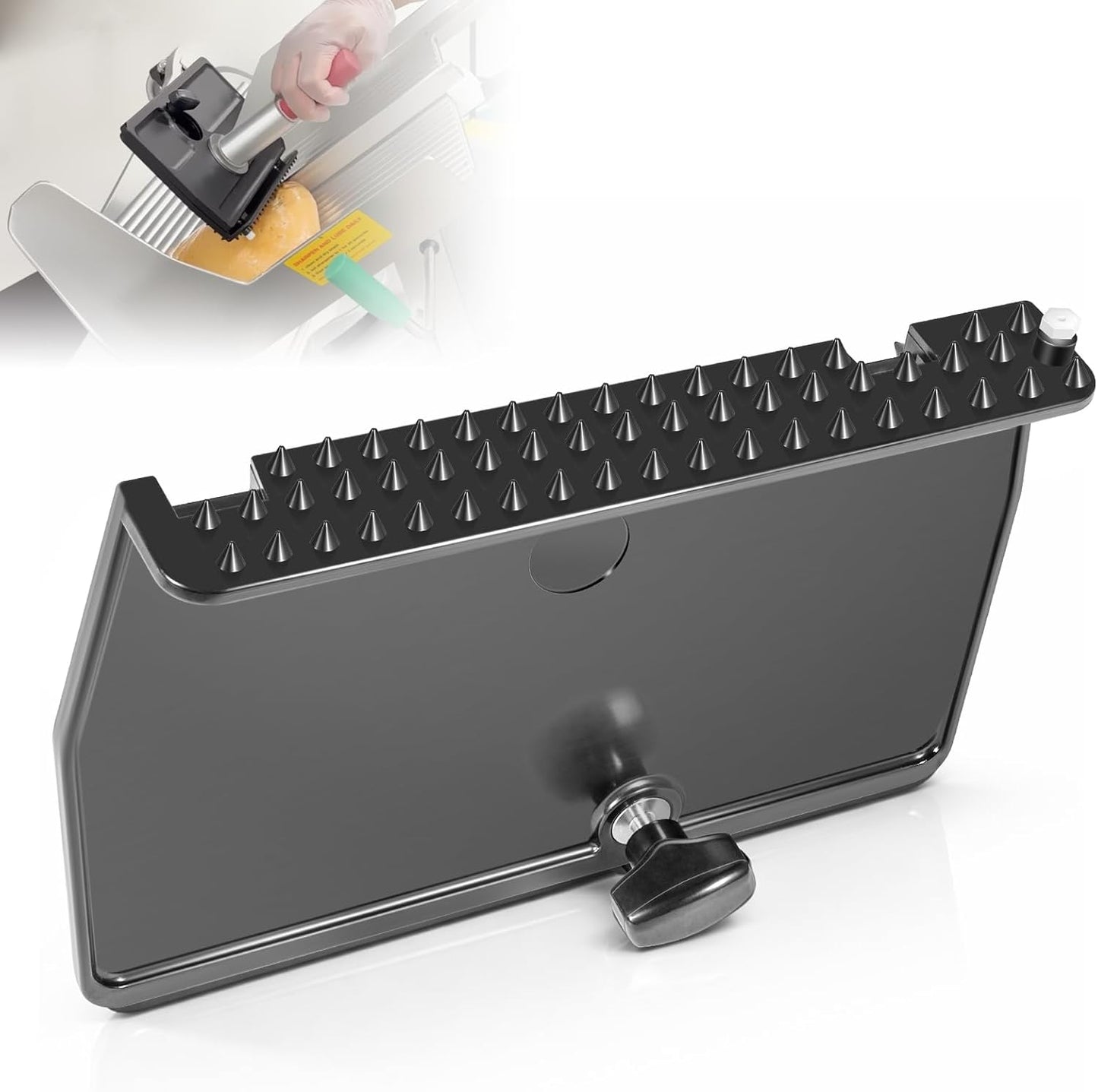 Soporte remanente carne Bizerba SE12 V12 repuesto perilla negro