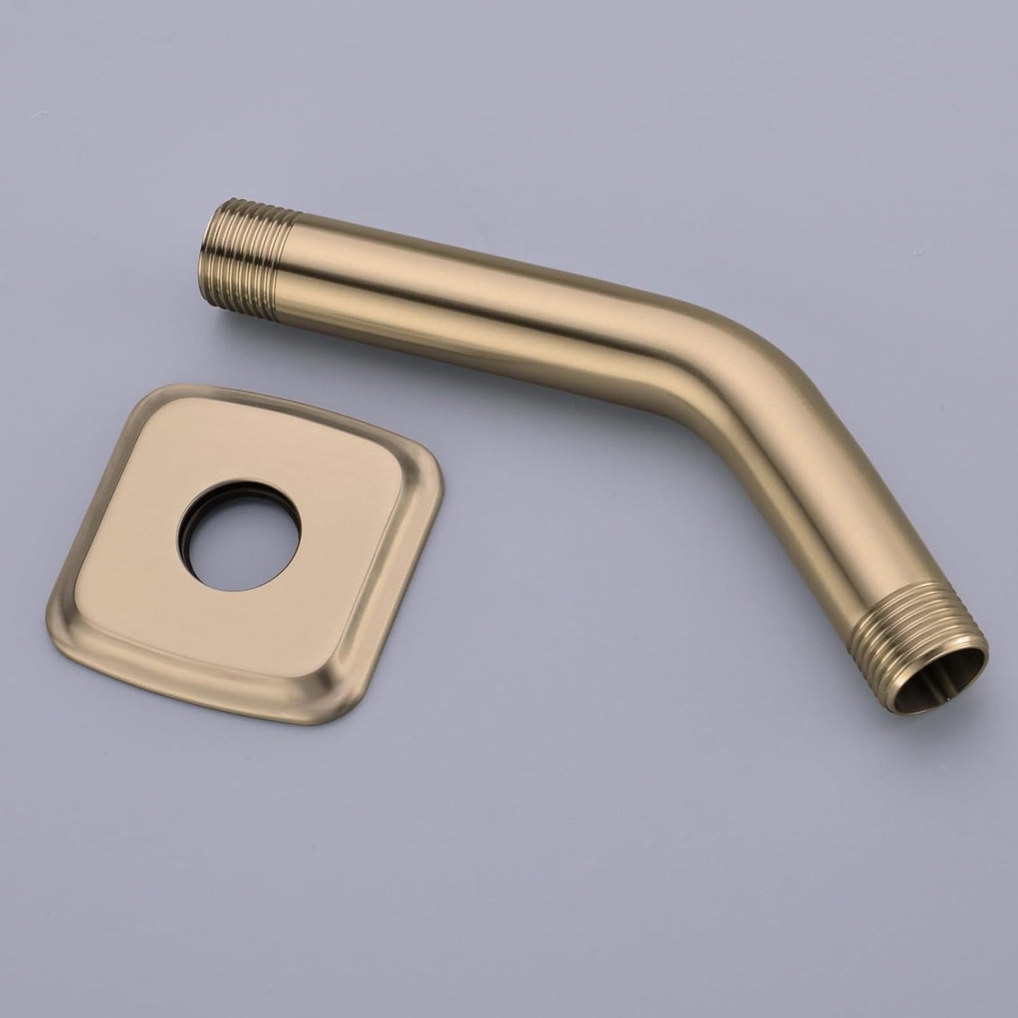 Brazo ducha dorado bronce champán 6pulg acero inox