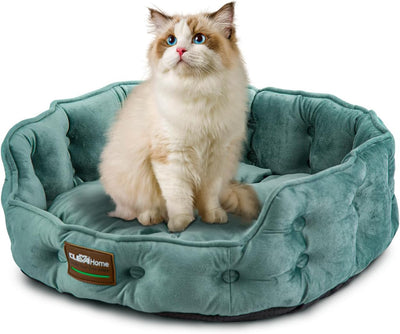 Cama mascotas redonda antideslizante para gatos y cachorros
