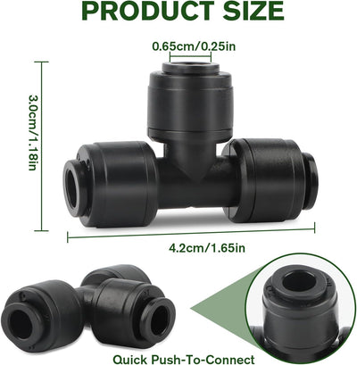 30 Pzas Conector Riego 1/4pulg Universal Sin Fugas
