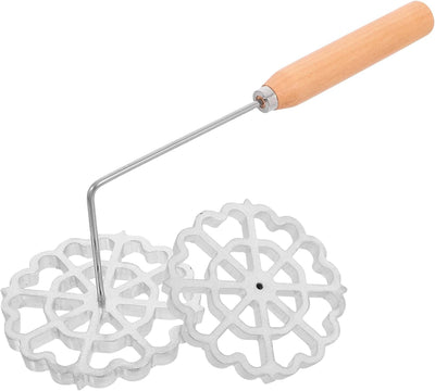 Moldes de aluminio para bunuelos con asa, 2 piezas, uso doméstico
