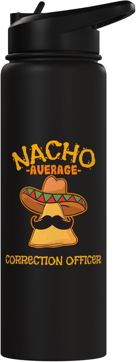 Botella agua acero inox aislada Cinco de Mayo