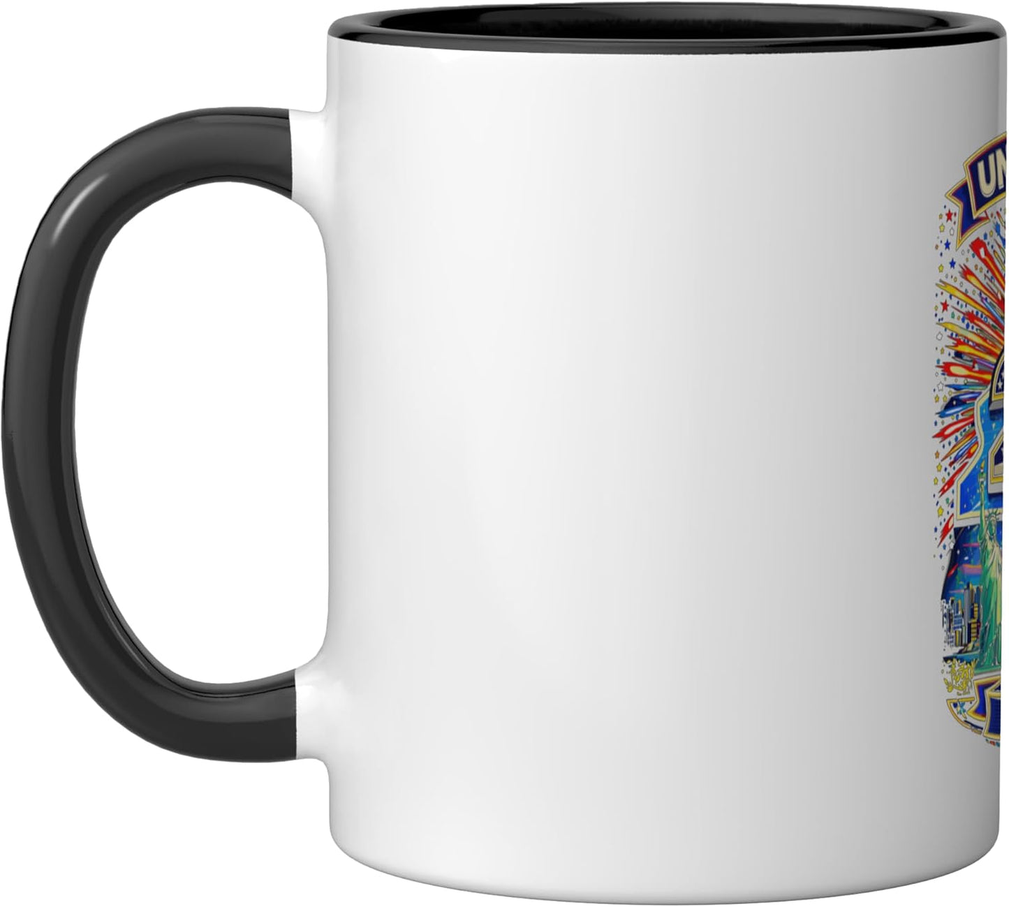 Taza Cerámica 250 Años Independencia EE.UU. Negro/Blanco