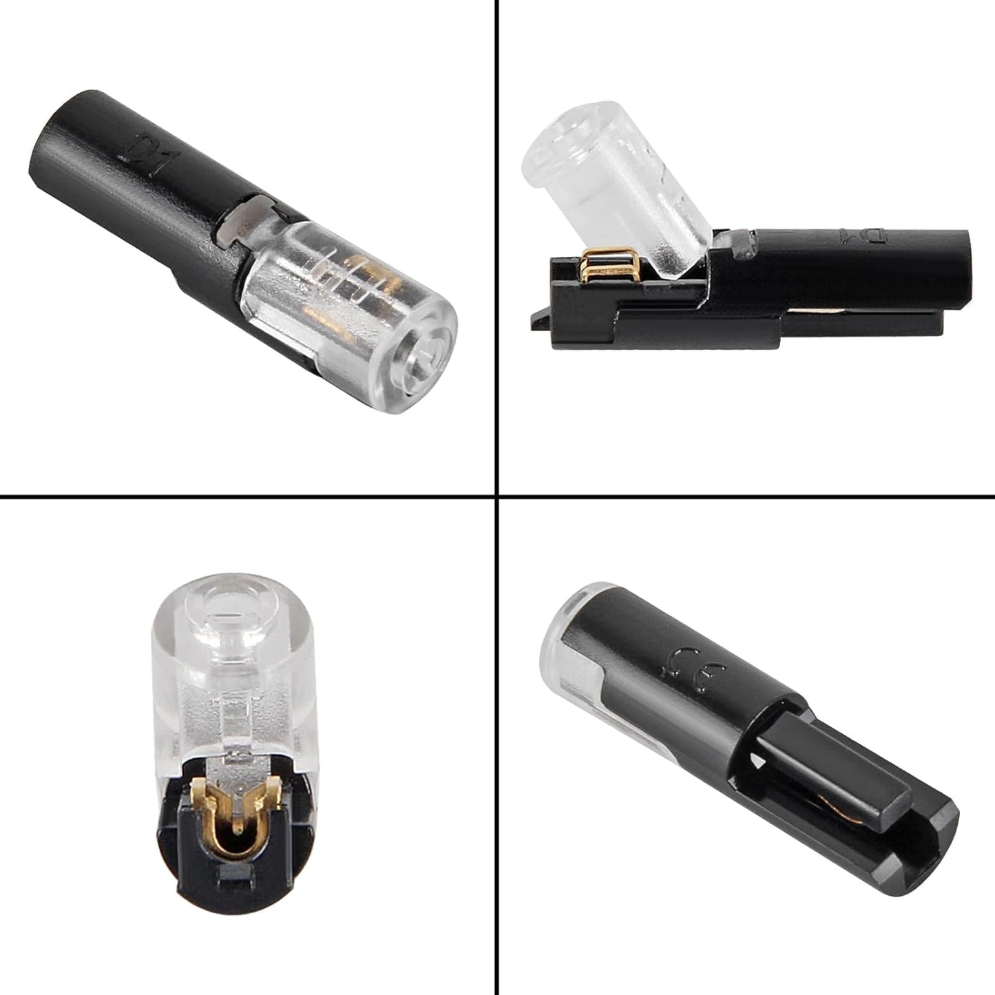 20 Pzas Conector Cables Led 1 Pin Sin Cortar