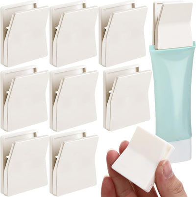 8 clips autoadhesivos grandes sin perforar para tapices de pared y toallas, soporte ajustable para baño, cocina, hogar, oficina, hotel
