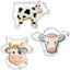 Set 3 cortadores vaca acero inox para galletas