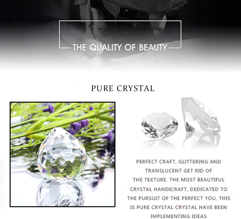 2 Prismas Cristal Corte Transparente 1.969pulg Colgantes Arco Iris