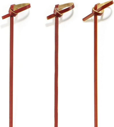 Púas brocheta bambú nudo té 3.5pulg para cócteles 100pzas