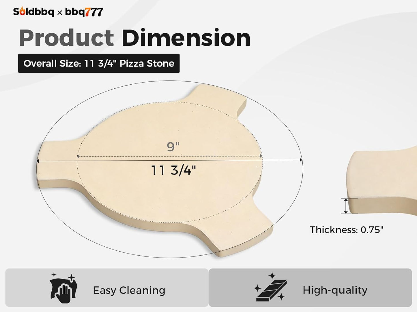 Piedra deflector calor para Char-Griller AKORN Jr. E06614