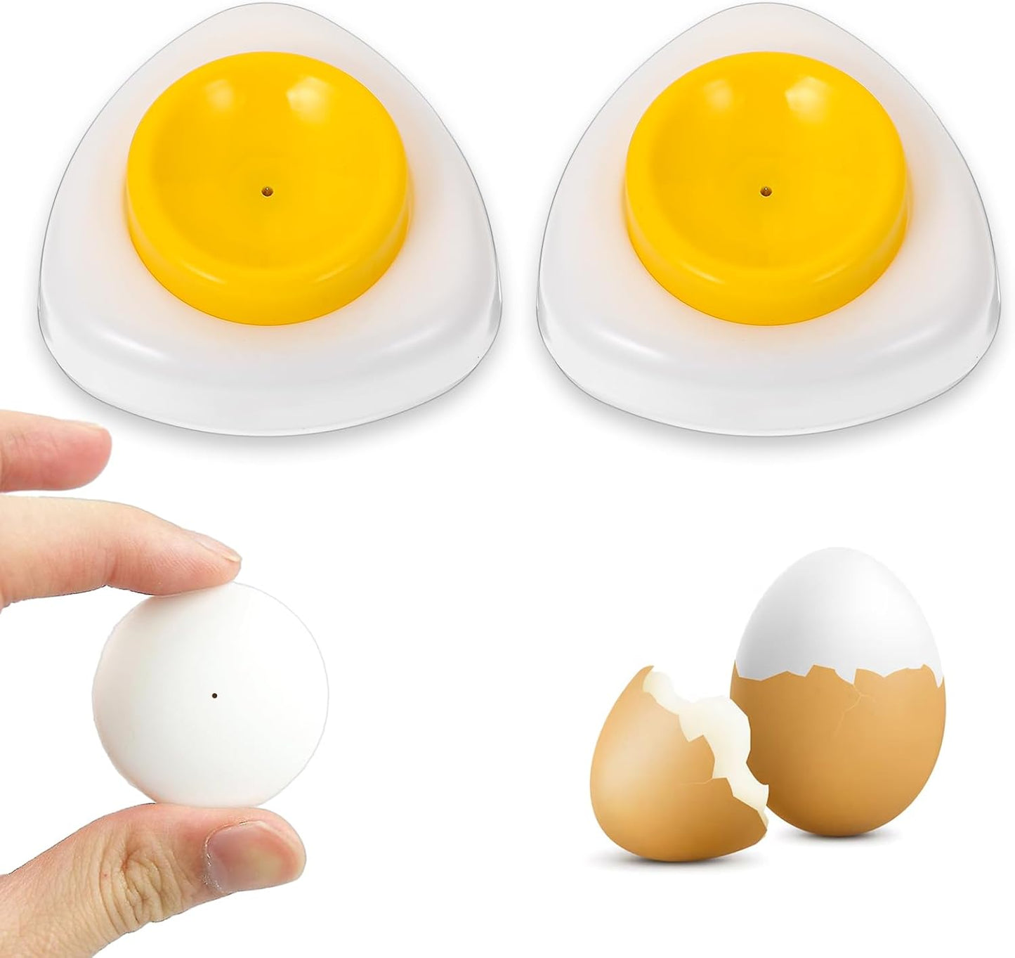 Perforador de huevos crudos 2 piezas con base magnética y bloqueo de seguridad