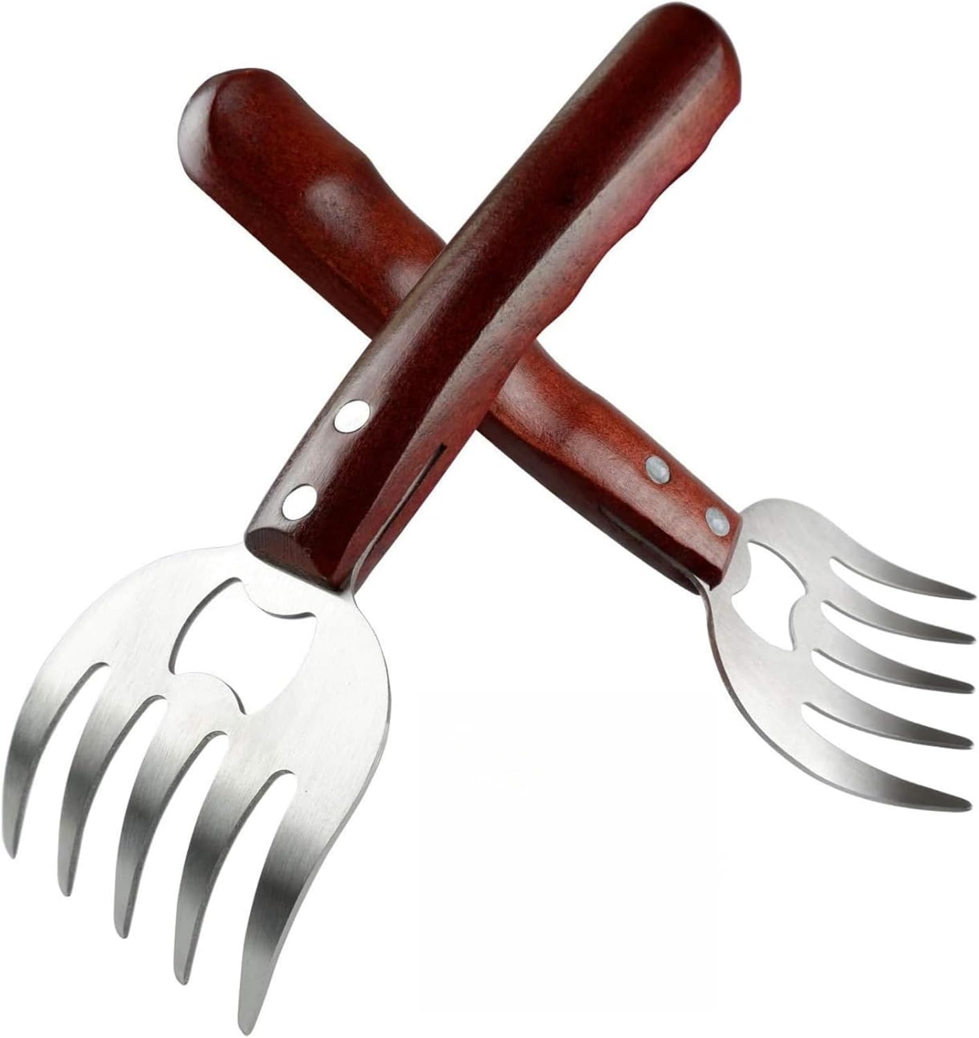Trituradora de pollo set 2 garras acero inox para cocina y barbacoa