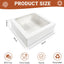 12 Cajas Pastelería con Ventana 8x8pulg Galletas