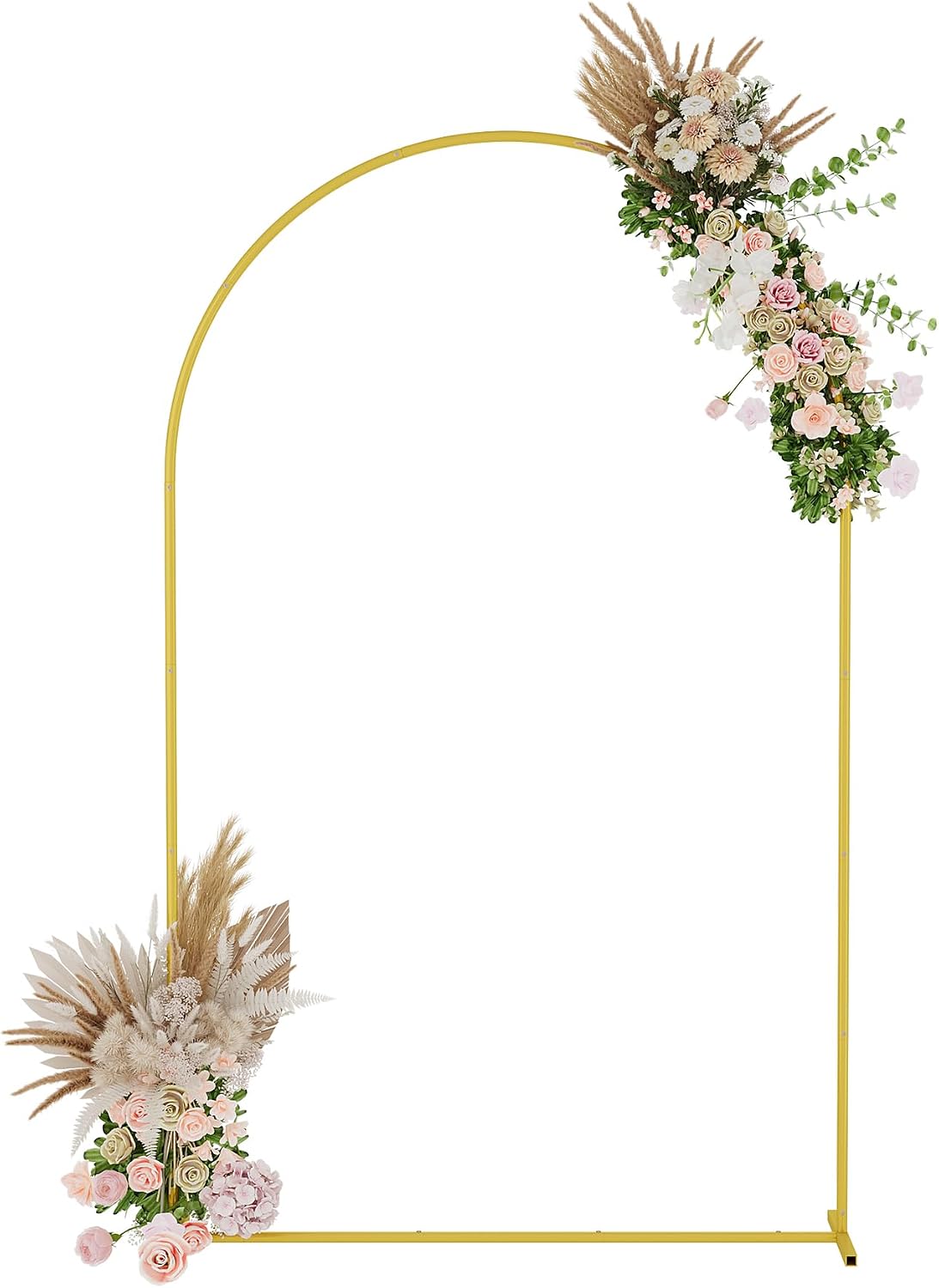 Soporte arco metal 7.2ft para eventos bodas dorado