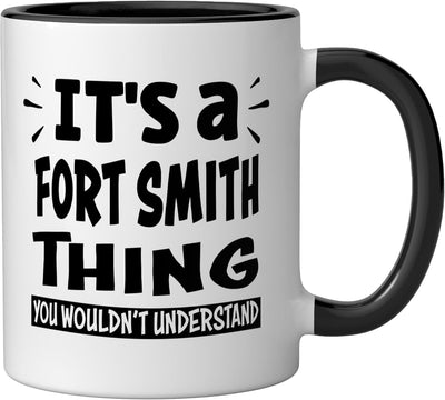Taza cerámica Fort Smith Lovers Thing You Wouldn't Understand negra/blanca