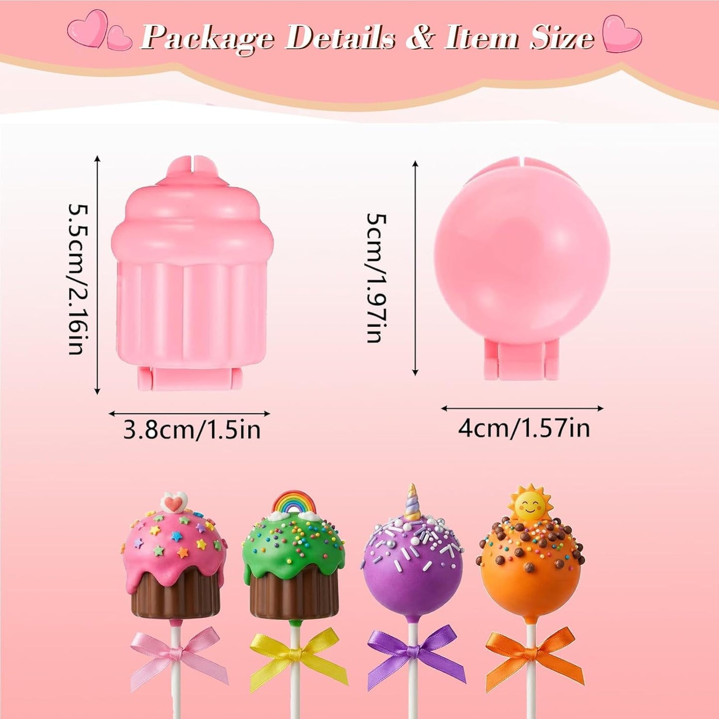 2 Moldes Tartas Cupcakes Piruletas Antiadherente Sin BPA