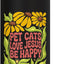 Botella agua acero inox aislada estilo boho con flores
