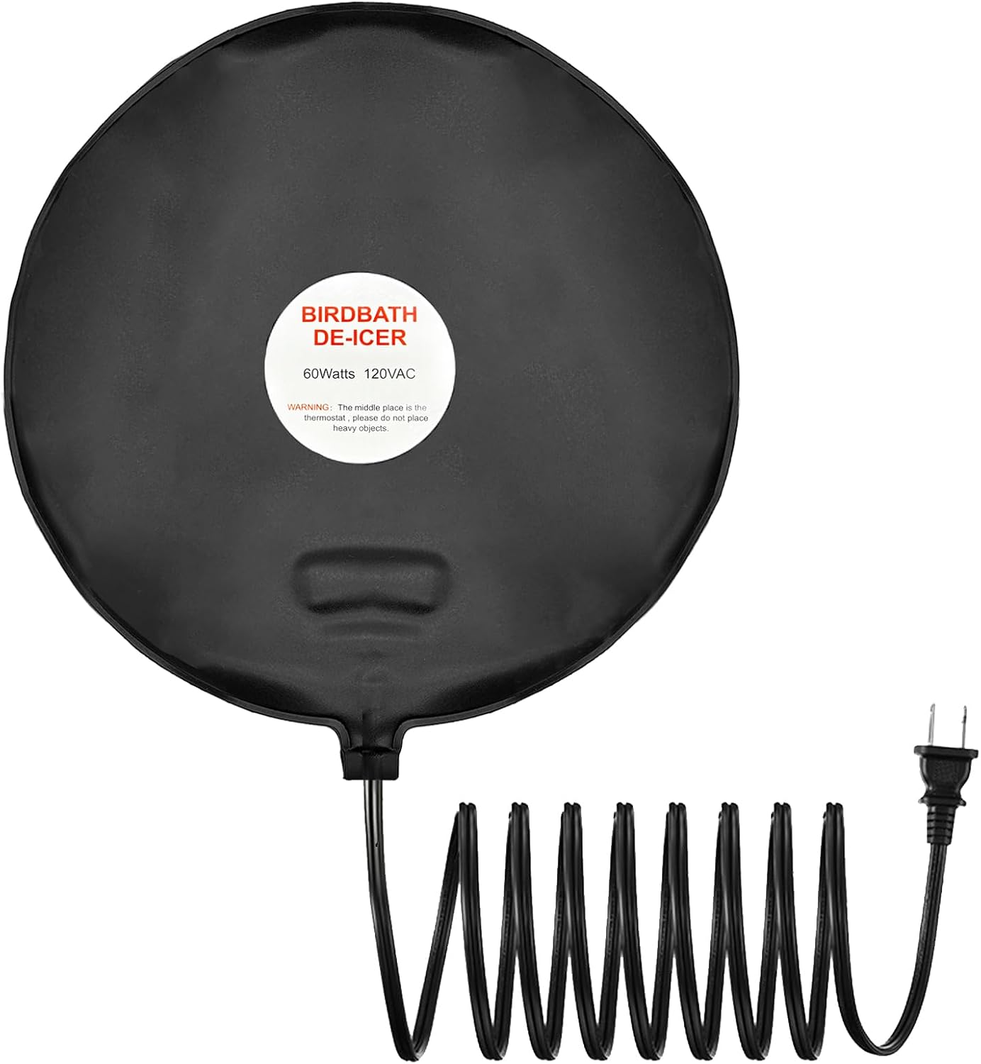Baño de aves deshielo 60w 9.45pulg con controlador termostático