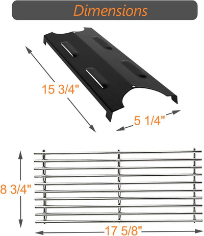 Rejilla coccion y repuestos para parrilla Master Forge BG179A set 4