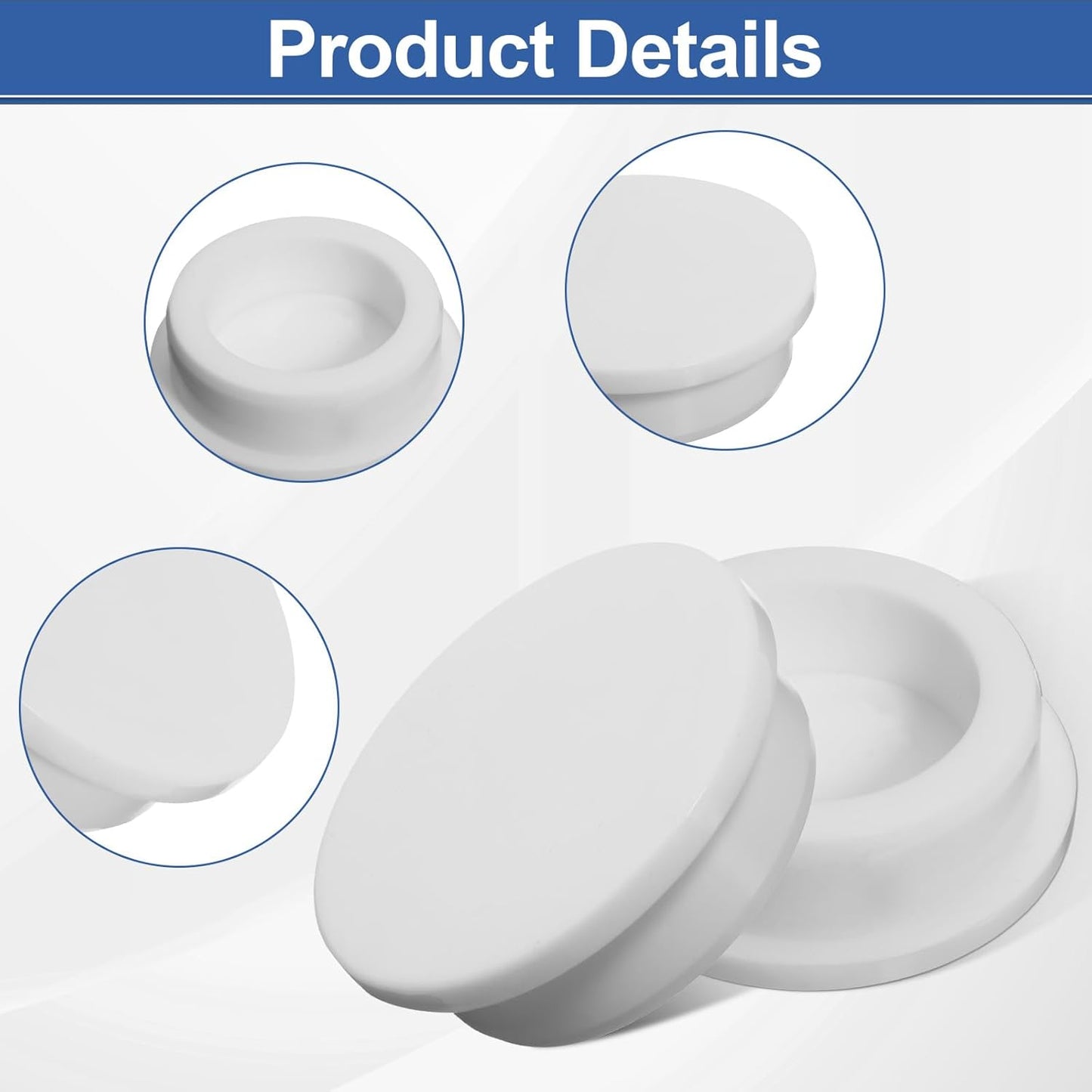 4 Tapones Silicona Chorro Bañera 1 1/2pulg Enchufe T