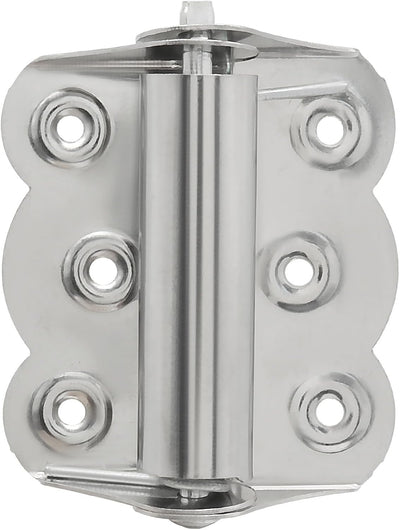 Bisagras acero inox 2.7x2.4pulg plateadas cierre auto puerta mosquitera