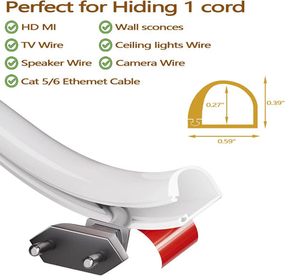 Cubierta de cable silicona flexible autoadhesiva 39pulg