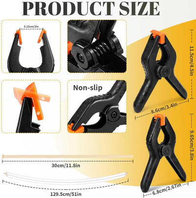 Pack 12 Clips Arco Globos 3x4pulg 100 Transparentes