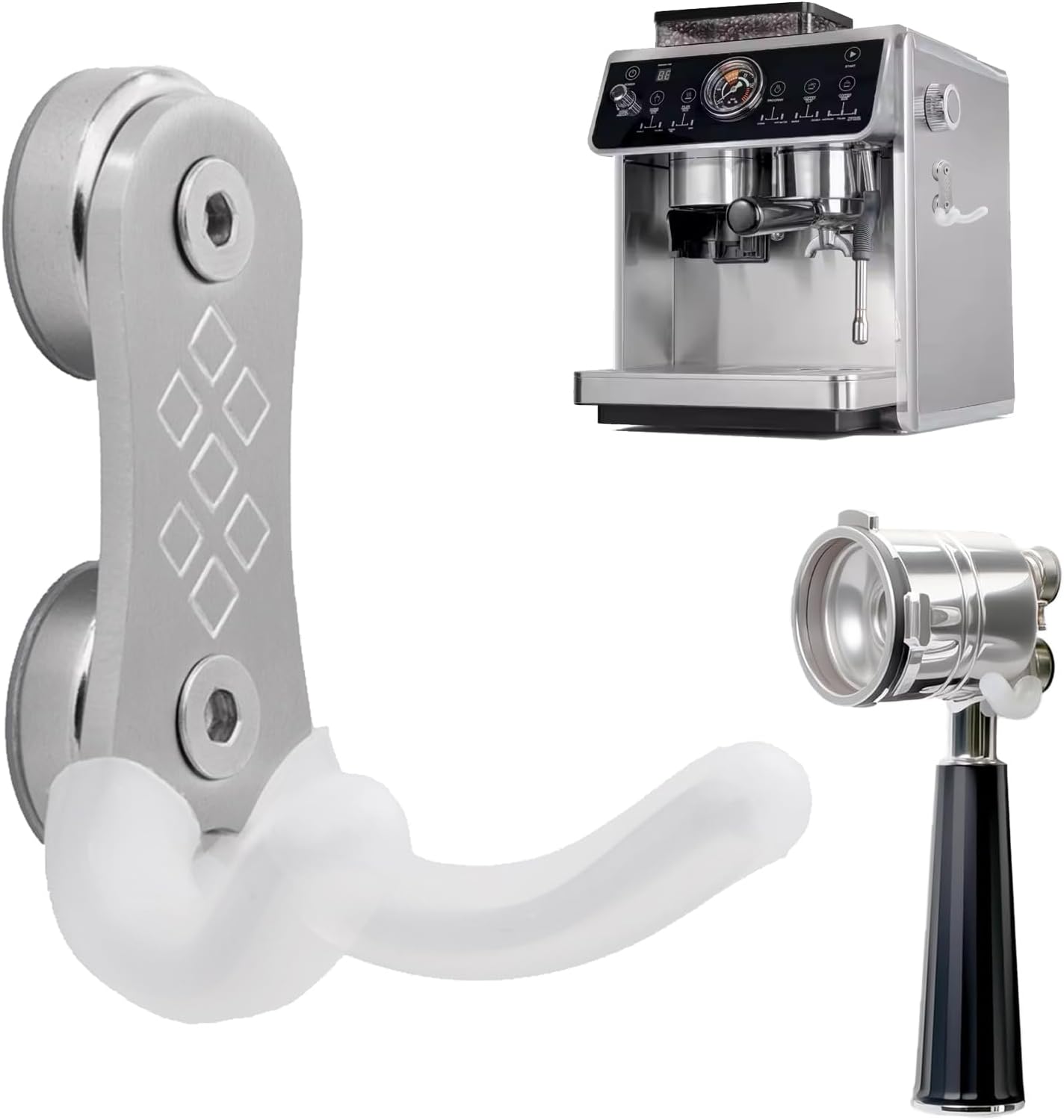Soporte magnético portafiltros plateado Breville