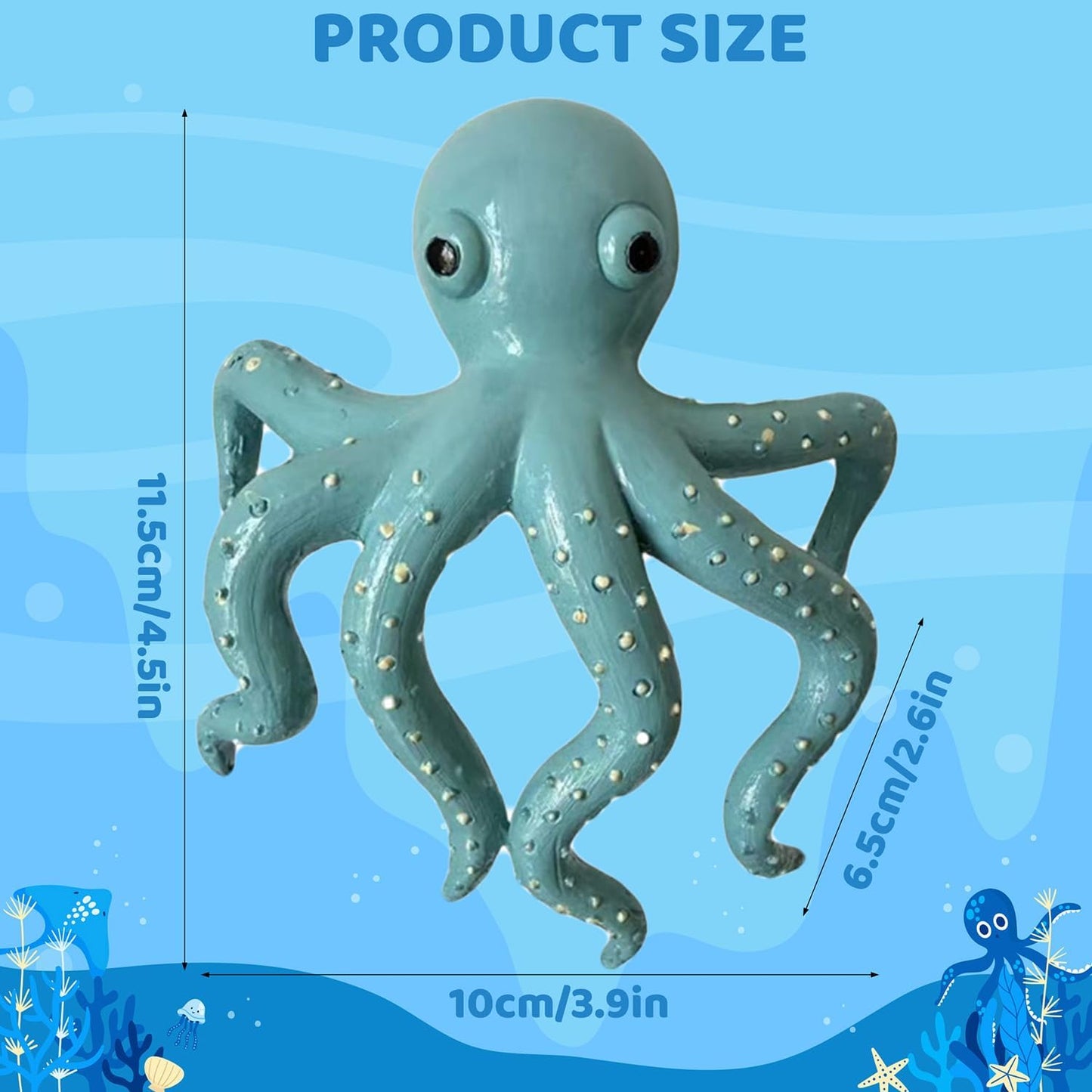 Decoración de macetas de pulpo colgantes de resina