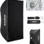 Softbox UL-90x120 caja luz rectangular rápida con rejilla difusor