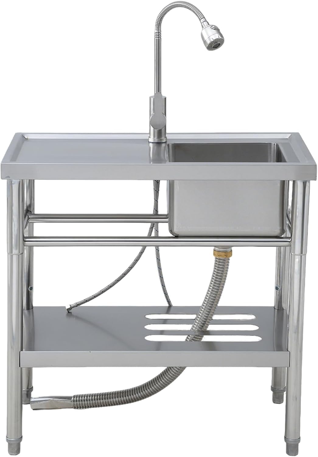Fregadero utilitario acero inoxidable 30 x 16 pulgadas con grifo
