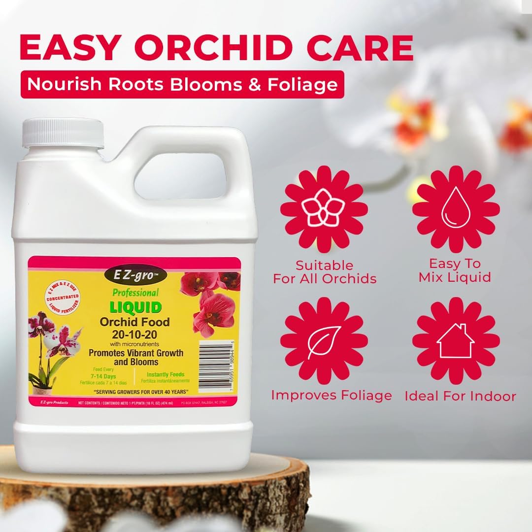 Fertilizante líquido orquídeas 20-10-20 para plantas de interior