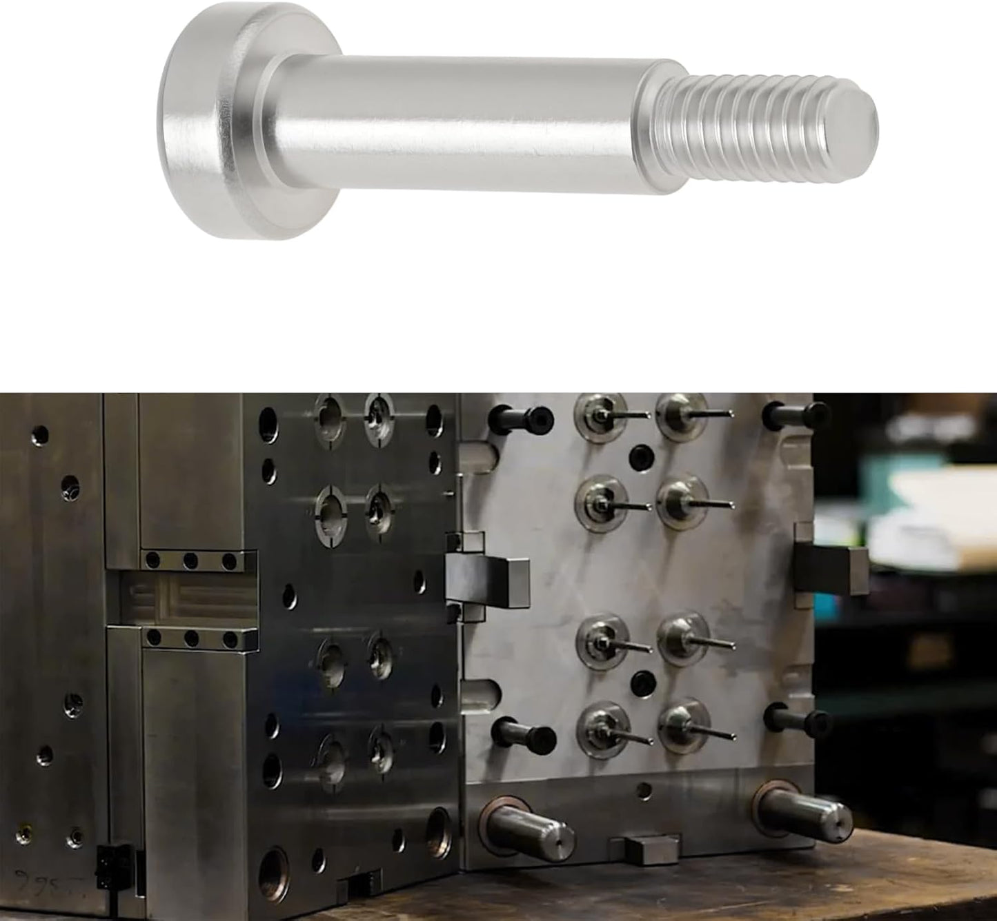 20 Pernos Hombro Acero Inox M4 0.197pulg Diámetro