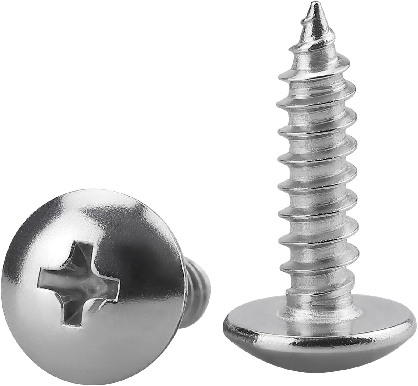 Tornillo madera cabeza truss #12x5/8 pulg acero inox 18-8