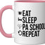 Taza de cerámica PA School Future rosa y blanco