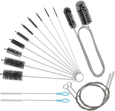 Set 15 Pzas Cepillo Tubo Flexible Largo para Nevera Acero Inox