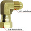 Conector codo 90 grados para parrillas 3/8pulg hembra x llamarada