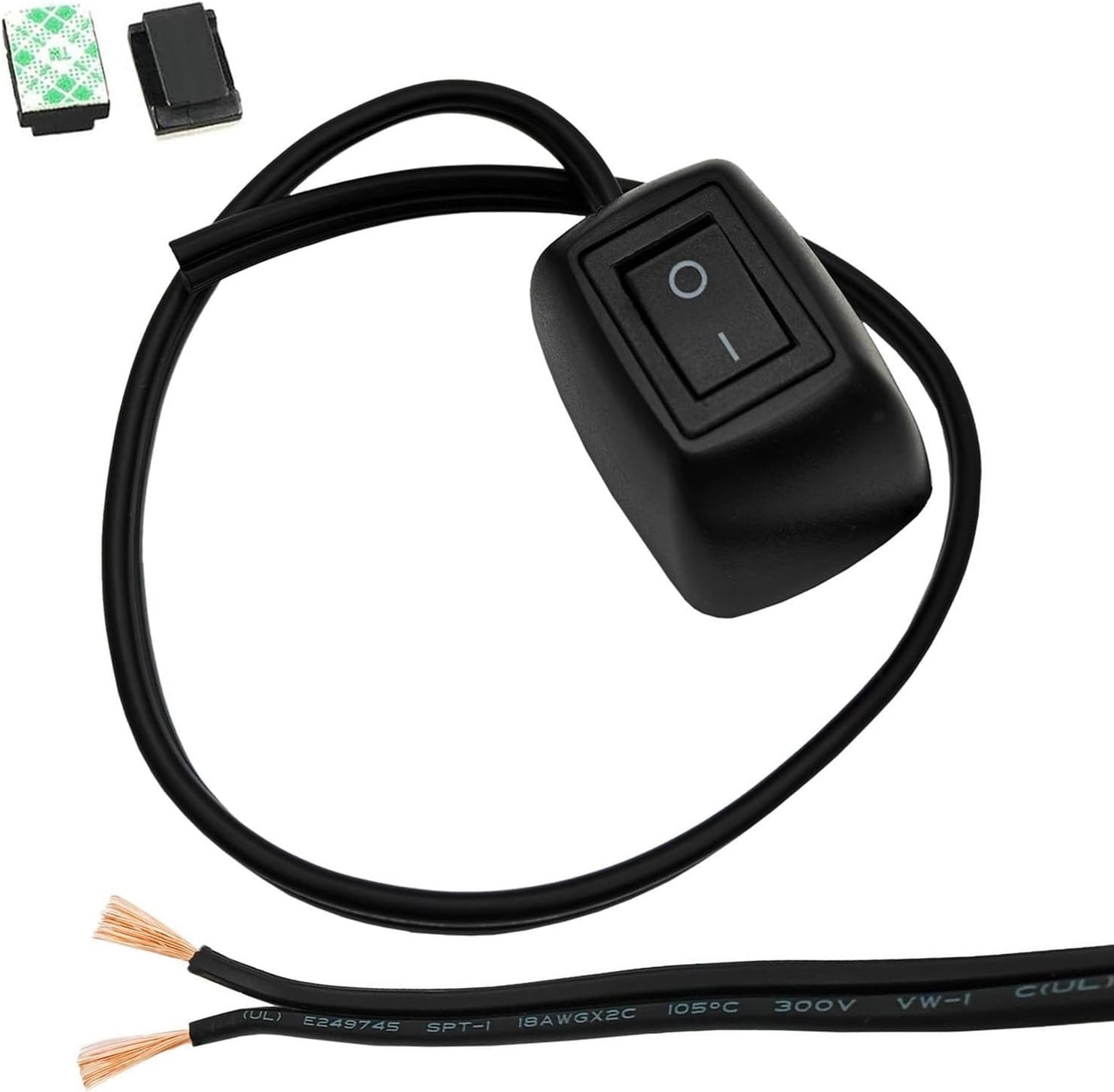 Cable interruptor 12-24V para luces techo auto