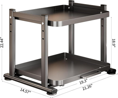 Organiz. encimera cocina metal ajustable
