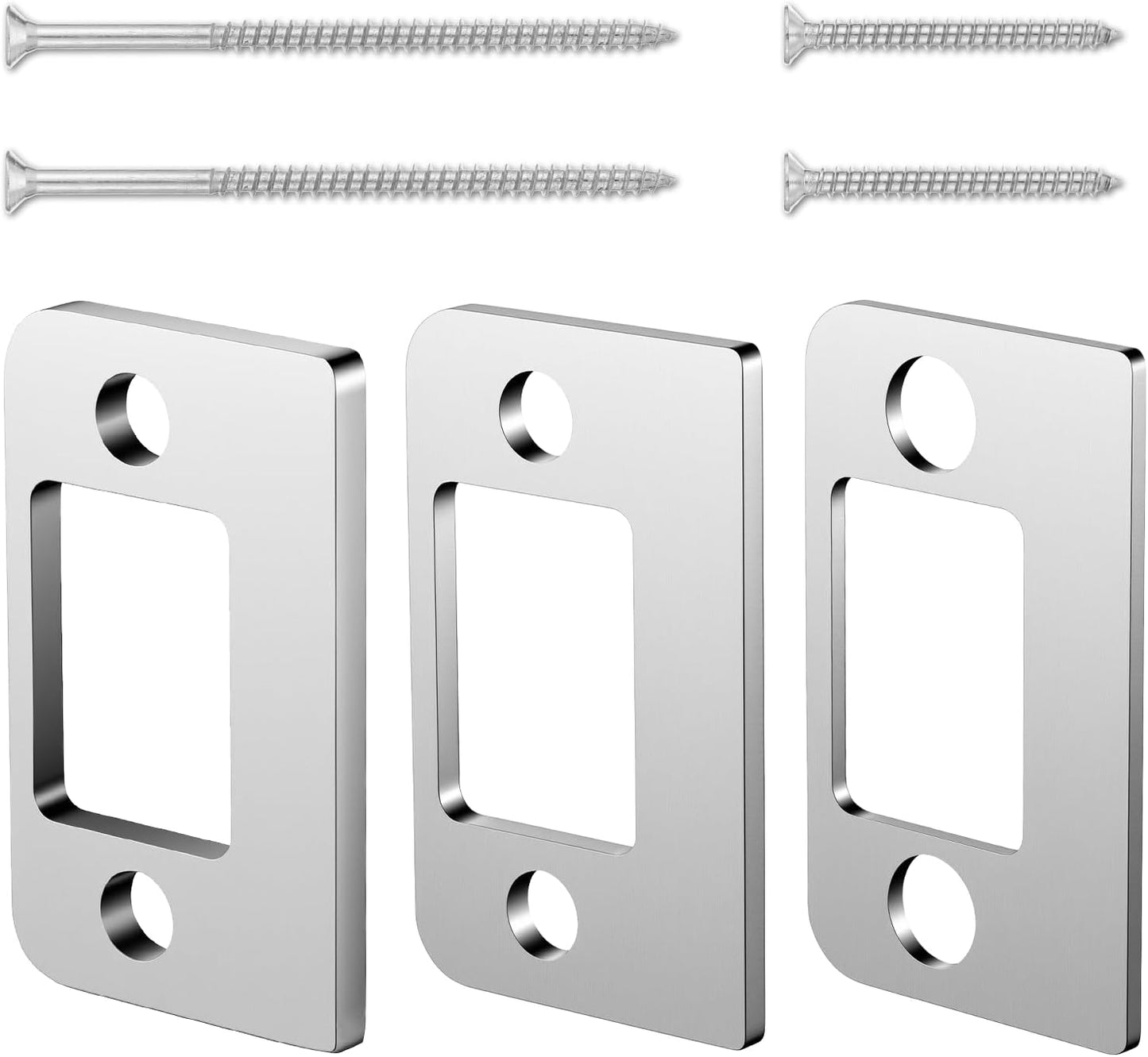 3 Separadores Puerta Acero Inox Diferentes Bloquean Puertas
