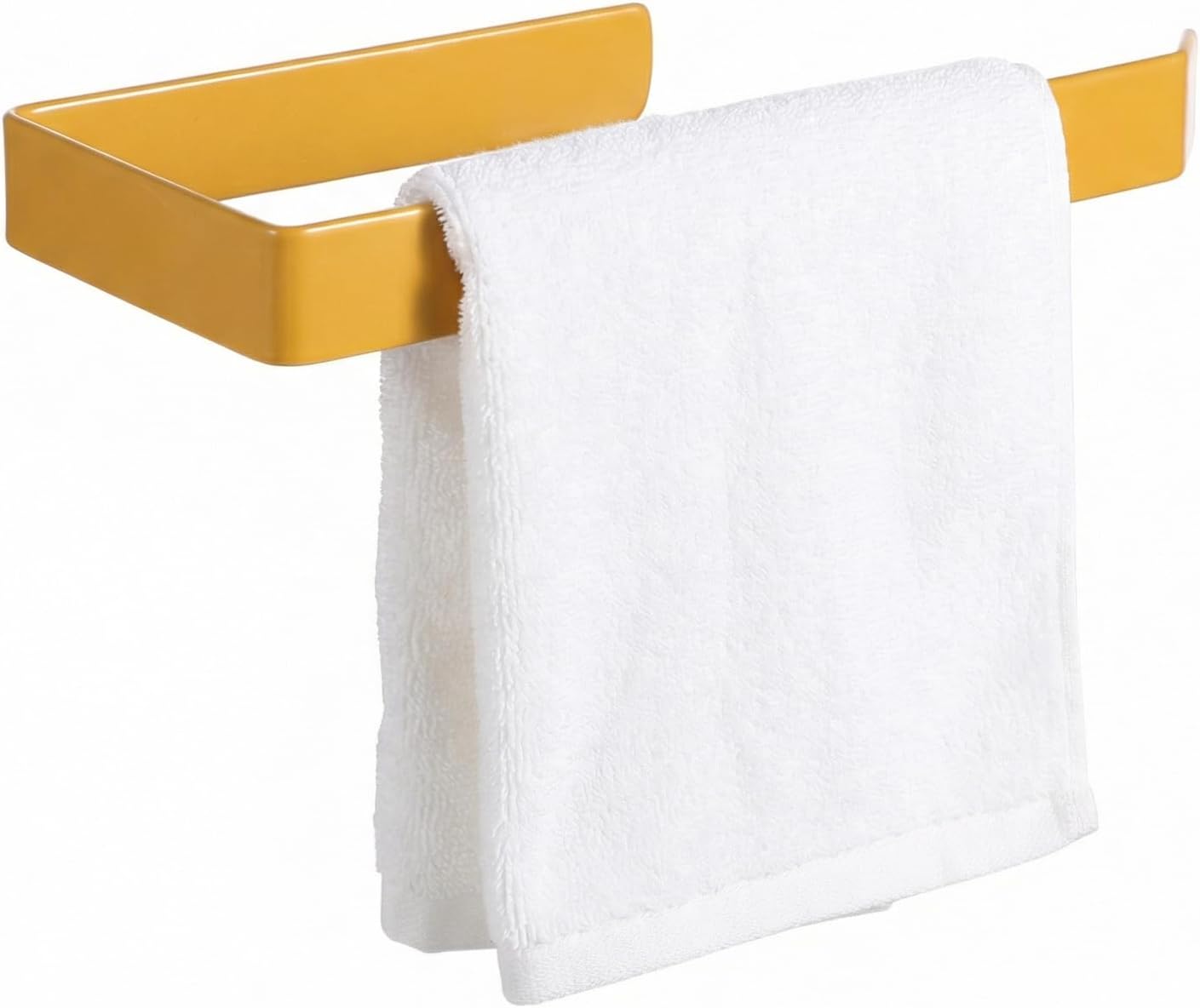 Toallero aluminio forma U 8pulg autoadhesivo dorado