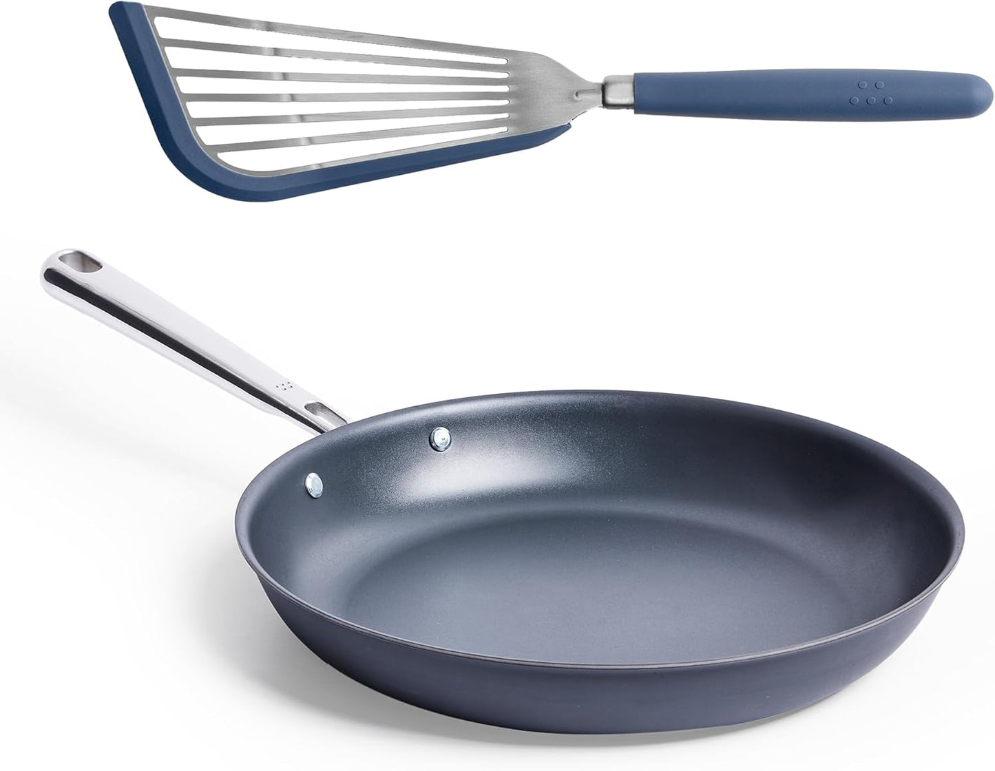 Sartén Carbono 10pulg Antiadherente Espátula Silicona