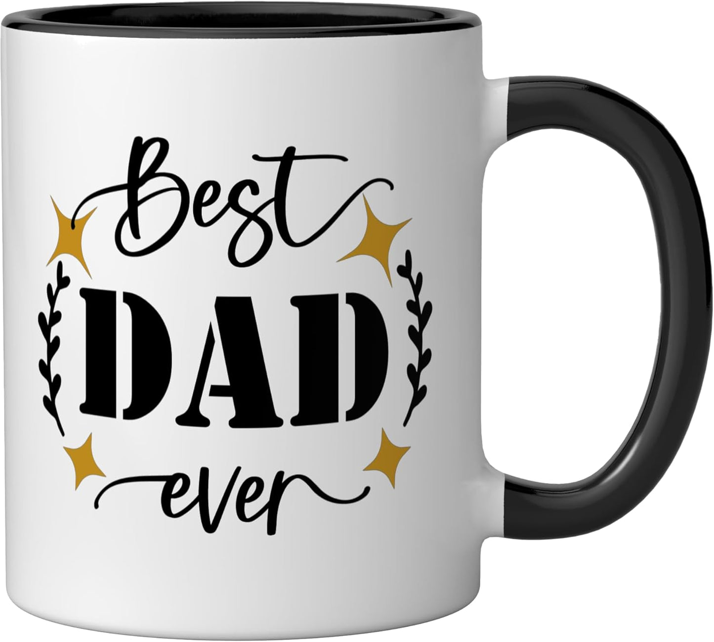 Taza Cerámica Dad Ever Negro/Blanco